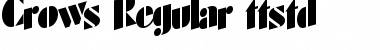 Download Crows Regular Font Title Preview