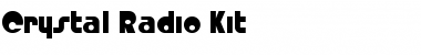 Download Crystal Radio Kit Regular Font Title Preview