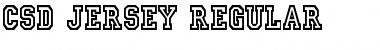 Download CSD Jersey Regular Font Title Preview