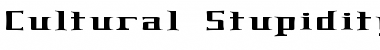 Download Cultural Stupidity Regular Font Title Preview