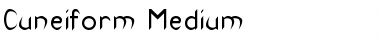 Download Cuneiform Medium Font Title Preview