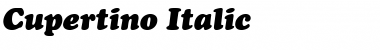 Download Cupertino Italic Font Title Preview