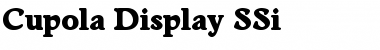 Download Cupola Display SSi Regular Font Title Preview