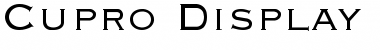 Download Cupro Display Caps SSi Regular Font Title Preview