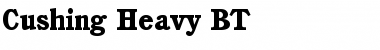 Download Cushing Hv BT Heavy Font Title Preview
