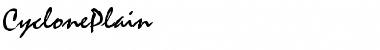 Download CyclonePlain Plain Font Title Preview
