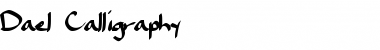 Download Dael Calligraphy Regular Font