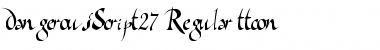 Download DangerousScript27 Regular Font Title Preview