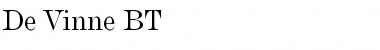 Download DeVinne BT Roman Font Title Preview