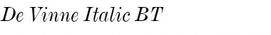 Download DeVinne BT Italic Font Title Preview