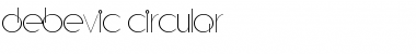 Download Debevic Circular Regular Font Title Preview