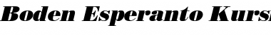 Download Boden Esperanto Kursiva Font Title Preview