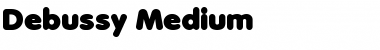 Download Debussy Medium Font Title Preview