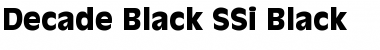 Download Decade Black SSi Black Font Title Preview