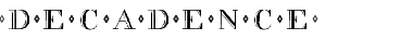 Download decadence Regular Font Title Preview
