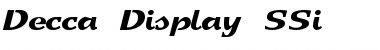 Download Decca Display SSi Regular Font Title Preview