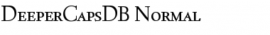 Download DeeperCapsDB Normal Font Title Preview