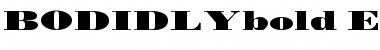 Download BODIDLYbold Extended Regular Font Title Preview