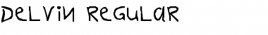 Download DELVIN Regular Font Title Preview