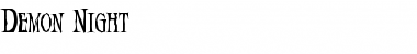 Download Demon Night Font Title Preview