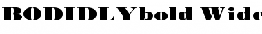 Download BODIDLYbold Wide Regular Font Title Preview