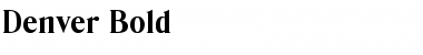 Download Denver Bold Font Title Preview