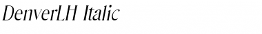 Download DenverLH Italic Font Title Preview