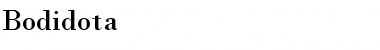 Download Bodidota Regular Font Title Preview