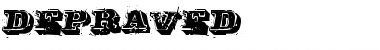 Download Depraved Regular Font Title Preview