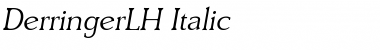 Download DerringerLH Italic Font Title Preview