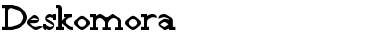 Download Deskomora Regular Font Title Preview