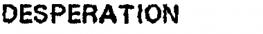 Download Desperation Regular Font Title Preview