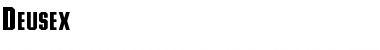 Download Deusex Regular Font Title Preview