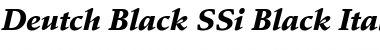Download Deutch Black SSi Black Italic Font Title Preview