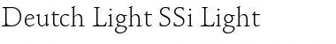 Download Deutch Light SSi Light Font Title Preview