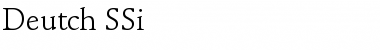 Download Deutch SSi Regular Font Title Preview