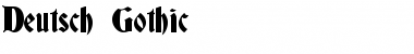 Download Deutsch Gothic Normal Font Title Preview