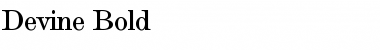 Download Devine Bold Font Title Preview