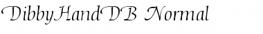 Download DibbyHandDB Normal Font Title Preview