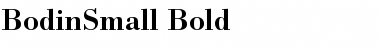 Download BodinSmall Bold Font Title Preview