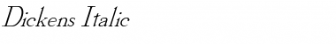 Download Dickens Italic Font Title Preview