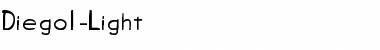 Download Diego1-Light Regular Font Title Preview