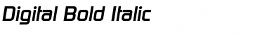 Download Digital Bold Italic Font