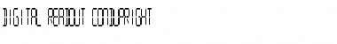 Download Digital Readout CondUpright Regular Font Title Preview