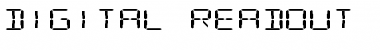 Download Digital Readout ExpUpright Regular Font Title Preview