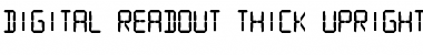 Download Digital Readout Thick Upright Regular Font Title Preview