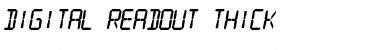 Download Digital Readout Thick Regular Font Title Preview