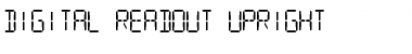 Download Digital Readout Upright Regular Font Title Preview