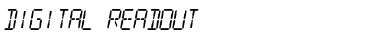 Download Digital Readout Regular Font Title Preview