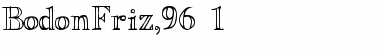 Download BodonFriz,96 1 Font Title Preview